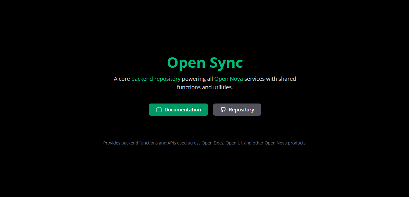 Open Sync API